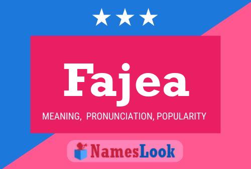 Fajea Name Poster