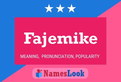 Fajemike Name Poster