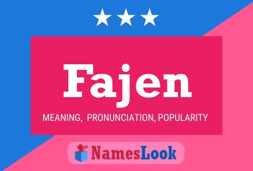 Fajen Name Poster