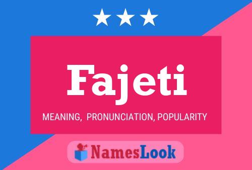 Fajeti Name Poster