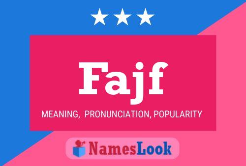 Fajf Name Poster