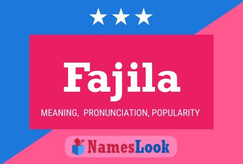 Fajila Name Poster