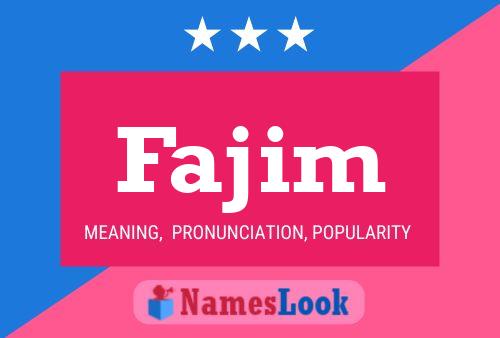 Fajim Name Poster