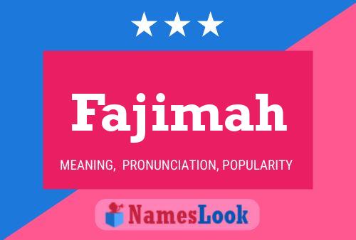 Fajimah Name Poster