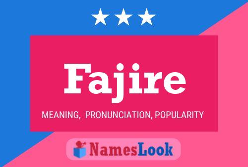 Fajire Name Poster