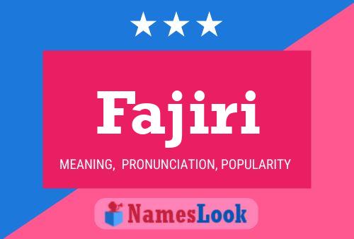 Fajiri Name Poster