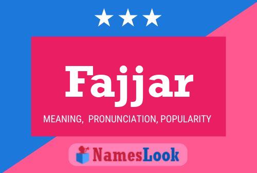 Fajjar Name Poster