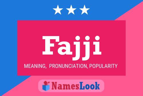 Fajji Name Poster