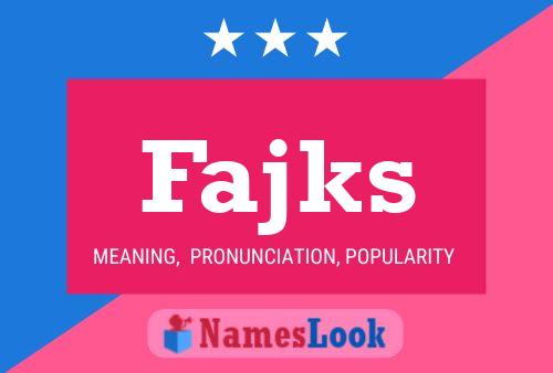 Fajks Name Poster