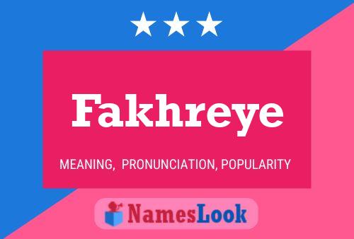 Fakhreye Name Poster