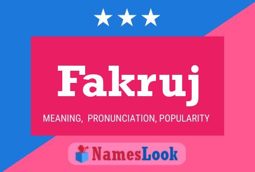 Fakruj Name Poster