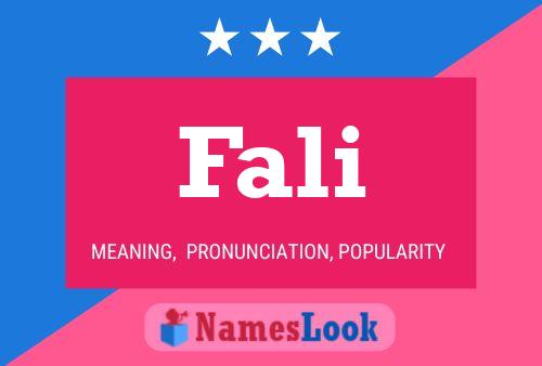 Fali Name Poster