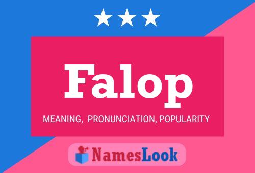 Falop Name Poster