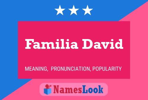 Familia David Name Poster