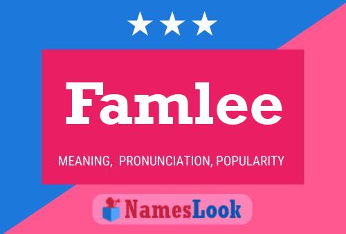 Famlee Name Poster