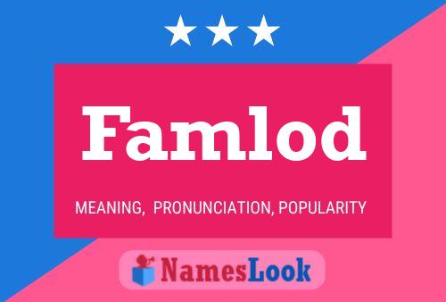 Famlod Name Poster