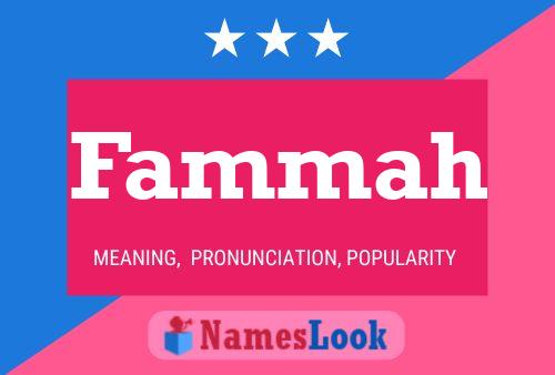 Fammah Name Poster