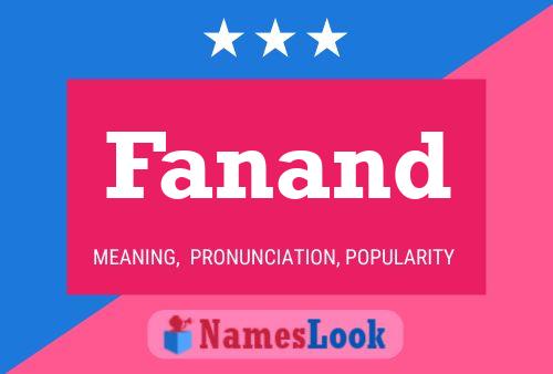 Fanand Name Poster