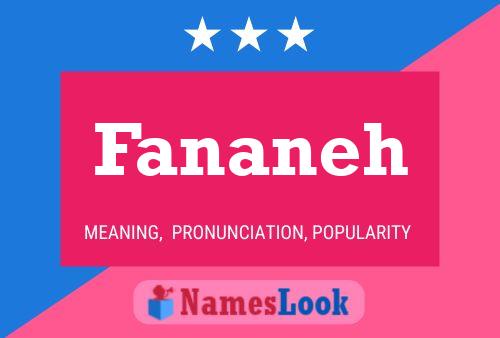 Fananeh Name Poster