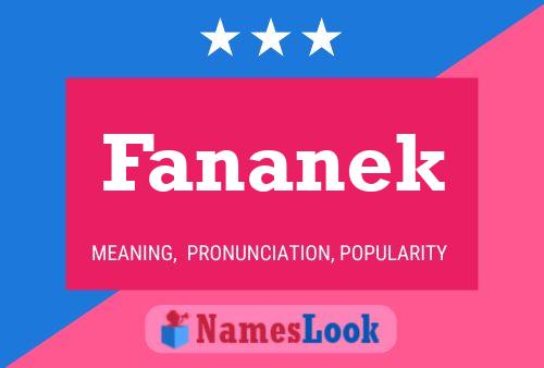 Fananek Name Poster