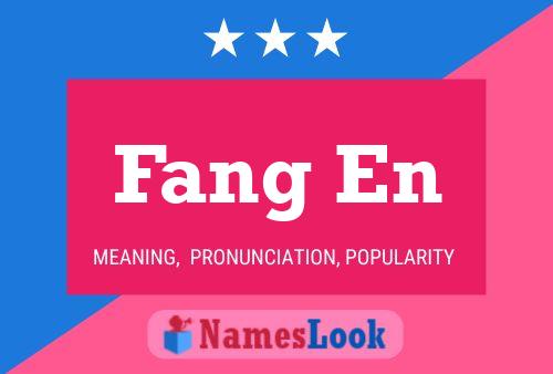 Fang En Name Poster