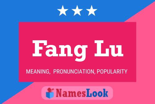 Fang Lu Name Poster