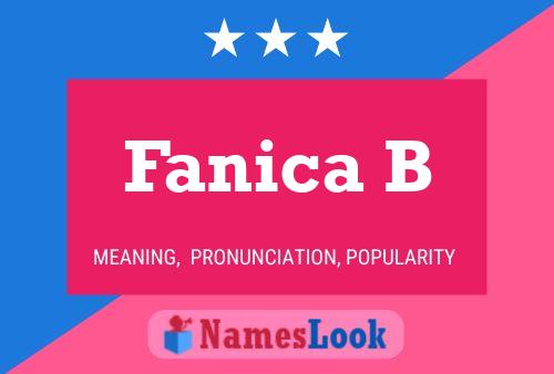 Fanica B Name Poster