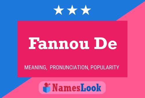 Fannou De Name Poster