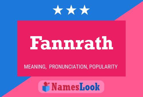 Fannrath Name Poster