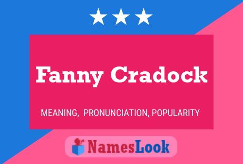 Fanny Cradock Name Poster