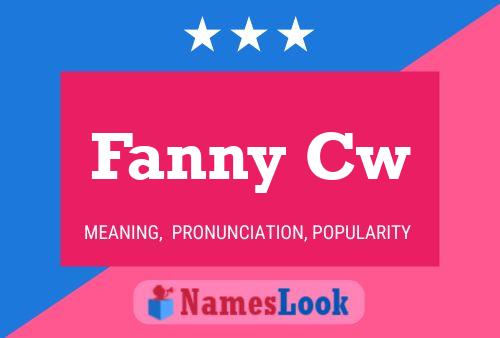 Fanny Cw Name Poster