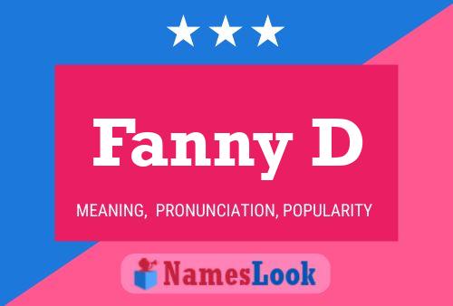 Fanny D Name Poster