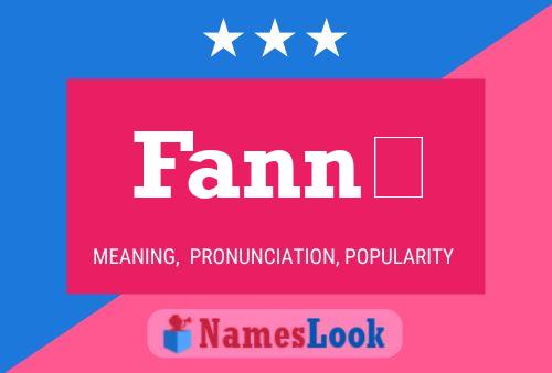 Fanný Name Poster