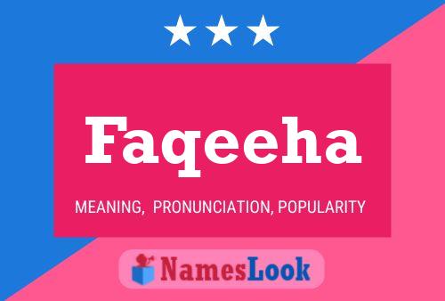 Faqeeha Name Poster