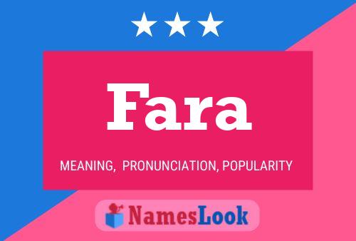 Fara Name Poster