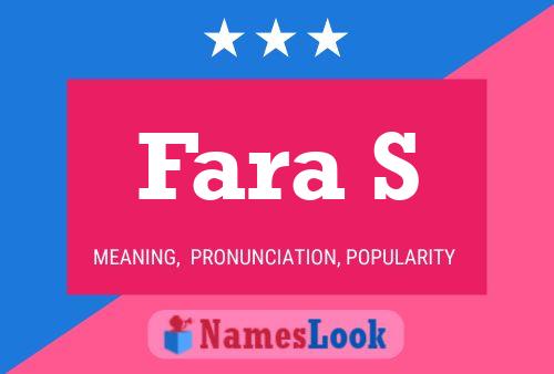 Fara S Name Poster