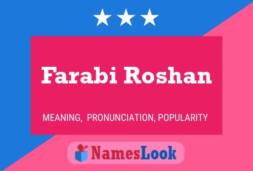 Farabi Roshan Name Poster