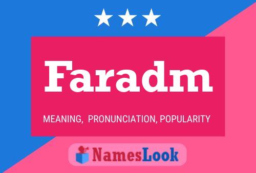 Faradm Name Poster