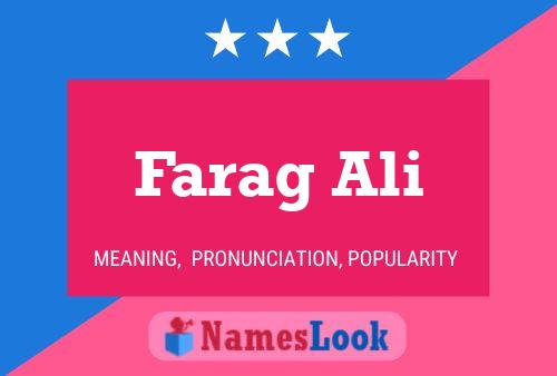 Farag Ali Name Poster