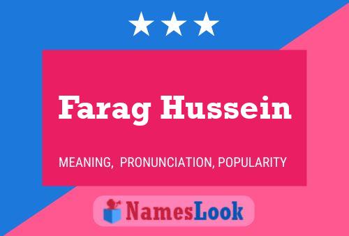 Farag Hussein Name Poster