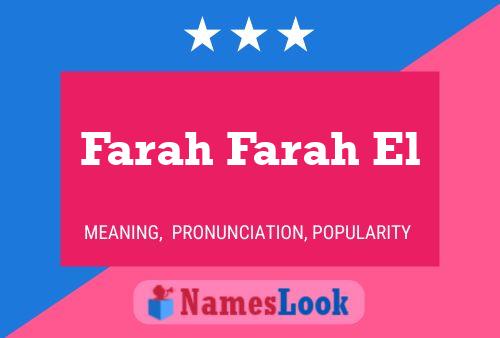 Farah Farah El Name Poster