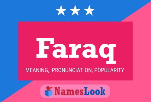 Faraq Name Poster