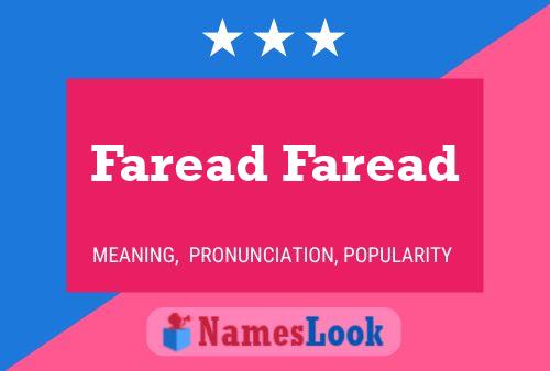 Faread Faread Name Poster