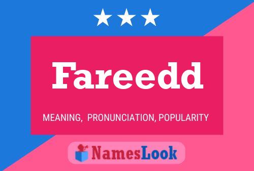 Fareedd Name Poster