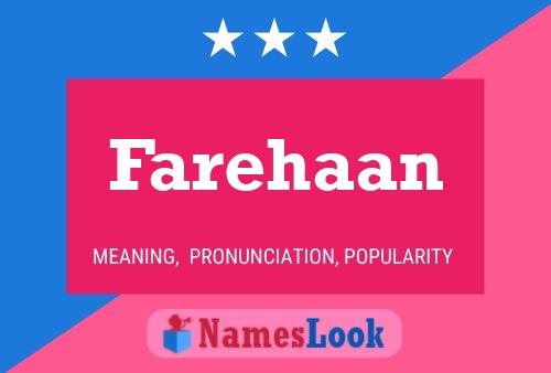 Farehaan Name Poster