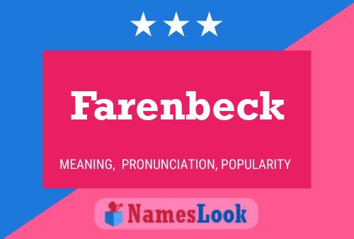 Farenbeck Name Poster