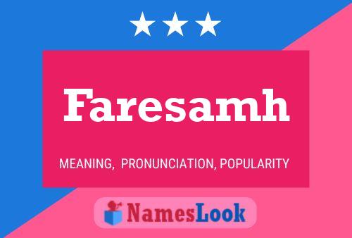 Faresamh Name Poster