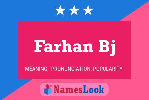 Farhan Bj Name Poster