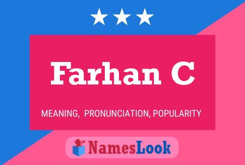 Farhan C Name Poster