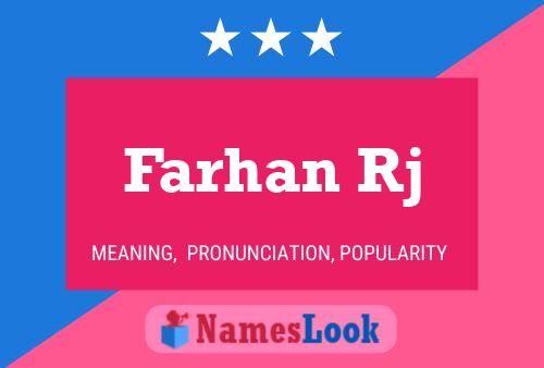 Farhan Rj Name Poster